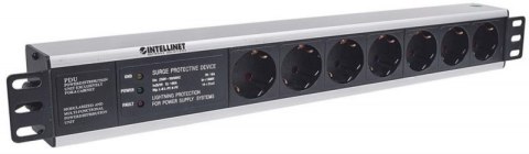 INTELLINET Listwa zasilająca 19" 1.5U, 7x Schuko, kabel 3 m Schuko 714006