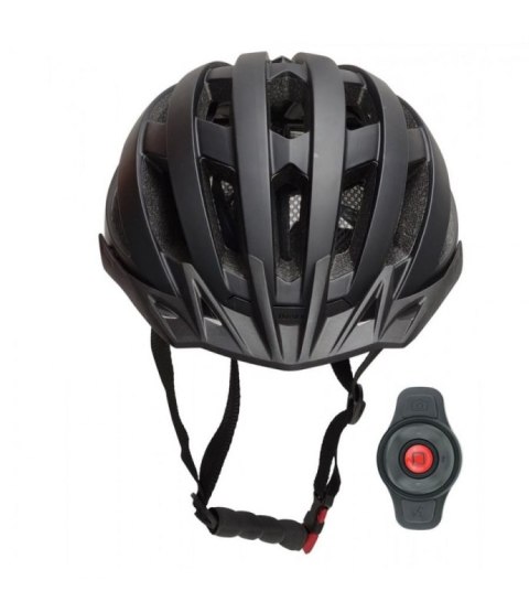 TECHLY Kask rowerowy MTB Bluetooth 58-62 cm LED/SOS/Intercom czarny MT1NEO-L-BLK