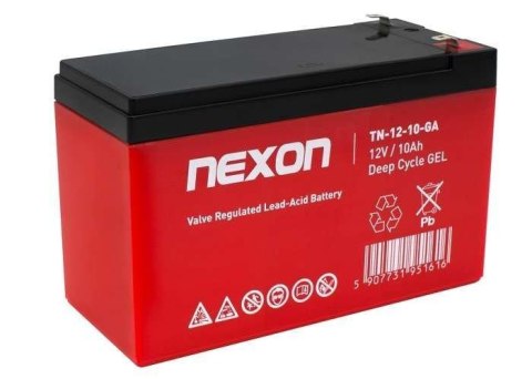 Akumulator żelowy Nexon TN-GEL-10 12V 10Ah - głębokiego rozładowania i pracy cyklicznej Akumulator żelowy Nexon TN-GEL-10 12V 10Ah - głębokiego rozładowania i pracy cyklicznej