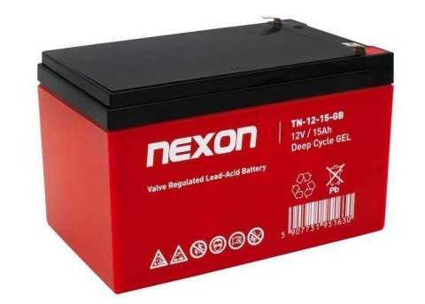 Akumulator żelowy Nexon TN-GEL-15 12V 15Ah - głębokiego rozładowania i pracy cyklicznej Akumulator żelowy Nexon TN-GEL-15 12V 15Ah - głębokiego rozładowania i pracy cyklicznej