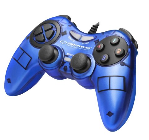 Gamepad PC USB Esperanza "Fighter" niebieski Gamepad PC USB Esperanza "Fighter" niebieski
