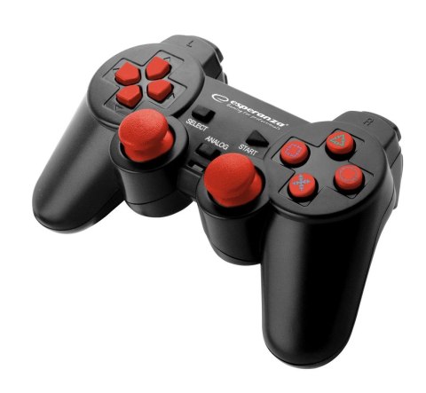 Gamepad PS2/PS3/PC USB Esperanza "Corsair" czarno/czerwony Gamepad PS2/PS3/PC USB Esperanza "Corsair" czarno/czerwony