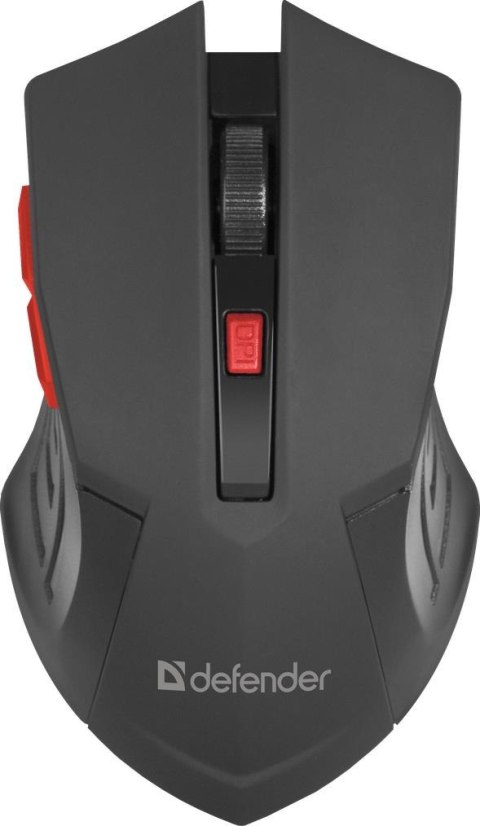 Mysz bezprzewodowa Defender ACCURA MM-275 optyczna 1600dpi 6P czarno-czerwona Mysz bezprzewodowa Defender ACCURA MM-275 optyczna 1600dpi 6P czarno-czerwona