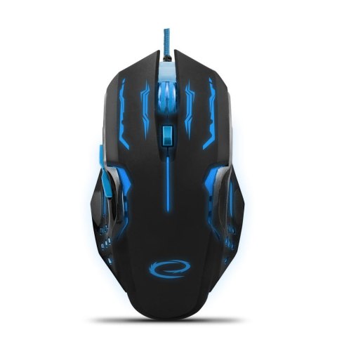 Mysz przewodowa Esperanza MX403 Apache optyczna Gaming 6D USB niebiesko-czarna Mysz przewodowa Esperanza MX403 Apache optyczna Gaming 6D USB niebiesko-czarna
