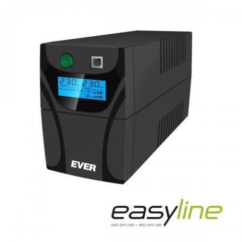 Zasilacz awaryjny UPS Ever Line-Interactive EASYLINE 650 AVR 2xSCH USB RJ-11 LCD Bl Zasilacz awaryjny UPS Ever Line-Interactive EASYLINE 650 AVR 2xSCH USB RJ-11 LCD Bl