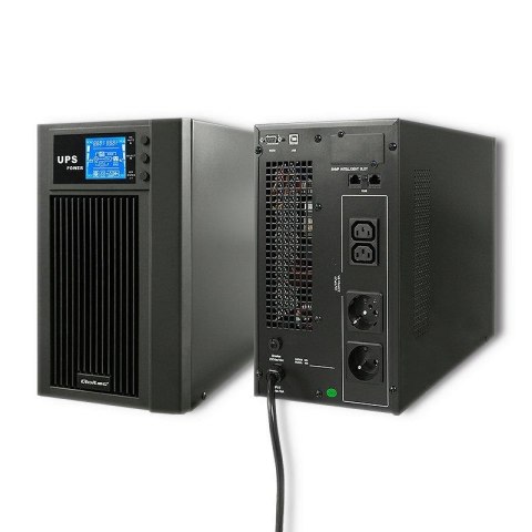 Zasilacz awaryjny UPS Qoltec | On-line | Pure Sine Wave | 3kVA | 2.4kW | LCD | USB Zasilacz awaryjny UPS Qoltec | On-line | Pure Sine Wave | 3kVA | 2.4kW | LCD | USB