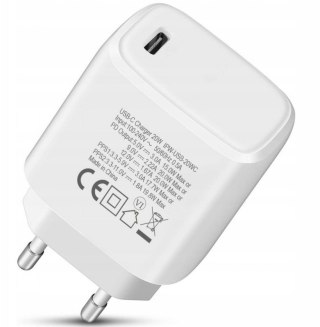 LIVALL Ładowarka sieciowa GaN USB-C 20W PD3.0 PPS biała IPW-USB-20WCG