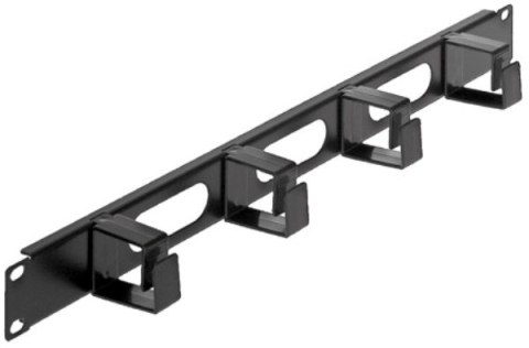 TECHLY Organizer kabli 1U rack 19 4X 45X60 czarny 711050