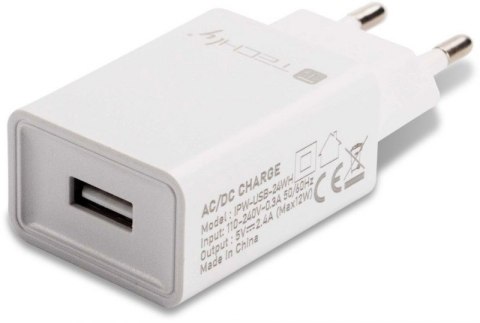 MANHATTAN Ładowarka sieciowa USB 12W/2.4A 5V biała IPW-USB-24WH