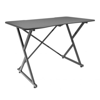 TECHLY Biurko komputerowe 110x60 cm gamingowe czarny karbon ICA-TB ESG01