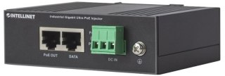 INTELLINET Zasilacz Ultra PoE Gigabit, 1x RJ45 60W, przemysłowy, DIN 561389