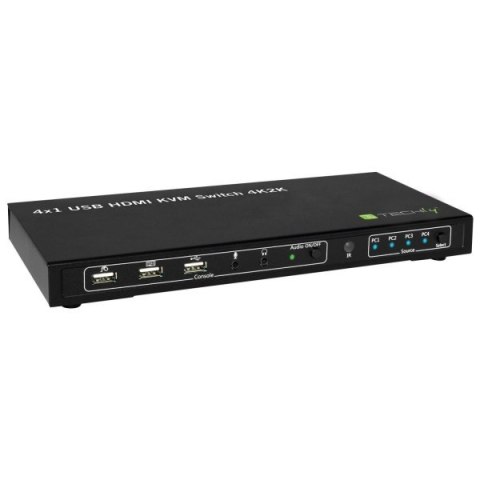 TECHLY Przełącznik KVM 4x1 HDMI/USB 4K60Hz z USB 2.0 028702