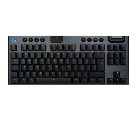 Klawiatura Logitech G915 TKL RGB Mechanical Linear czarna Klawiatura Logitech G915 TKL RGB Mechanical Linear czarna
