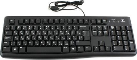 Klawiatura przewodowa Logitech K120 USB cyrylica czarna Klawiatura przewodowa Logitech K120 USB cyrylica czarna