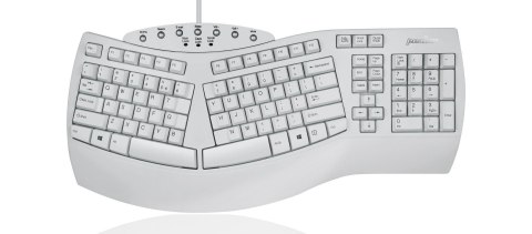 Klawiatura przewodowa Perixx PERIBOARD-512 Classic Ergonomic biała Klawiatura przewodowa Perixx PERIBOARD-512 Classic Ergonomic biała
