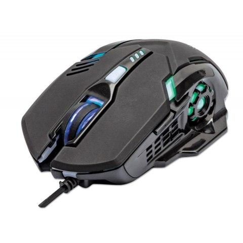Mysz przewodowa Manhattan 3200dpi optyczna Gamingowa USB/LED Mysz przewodowa Manhattan 3200dpi optyczna Gamingowa USB/LED