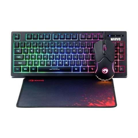 Zestaw przewodowy klawiatura + mysz + podkładka Marvo CM310 EN TKL 80%, Gaming Zestaw przewodowy klawiatura + mysz + podkładka Marvo CM310 EN TKL 80%, Gaming