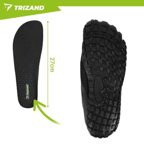 Buty do wody czarne- rozmiar 42 5mm Trizand na kamienną plażę na jeziora