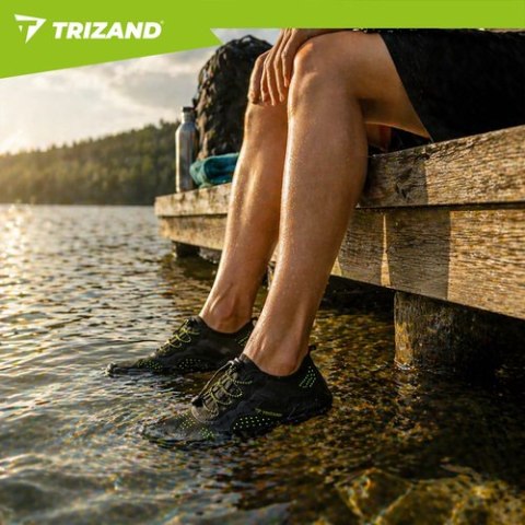 Buty do wody czarne- rozmiar 42 5mm Trizand na kamienną plażę na jeziora