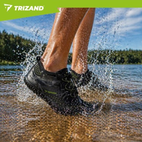 Buty do wody czarne- rozmiar 42 5mm Trizand na kamienną plażę na jeziora