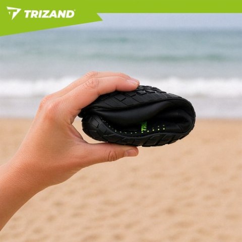 Buty do wody czarne- rozmiar 42 5mm Trizand na kamienną plażę na jeziora