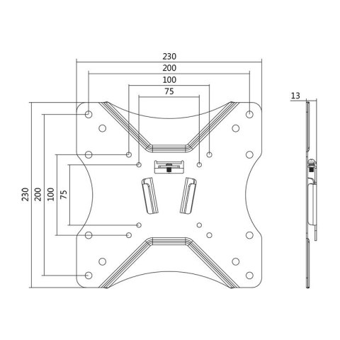 Uchwyt do TV LOGILINK BP0004 (nośność 25kg /23 - 42 cale)