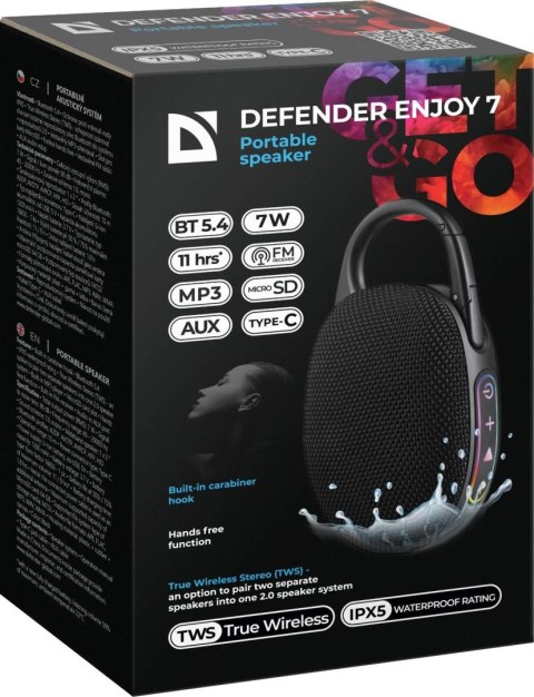 GŁOŚNIK DEFENDER ENJOY 7 BLUETOOTH 7W