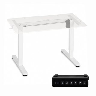 Stelaż biurka elektryczny regulacja wysokości 72-118 cm blat do 160 cm biały ModernHome