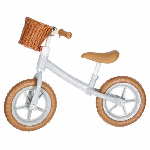 Rowerek biegowy Trike Fix Balance z koszykiem brązowy