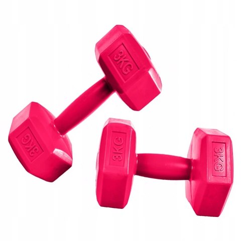 HANTELKI HANTLE 6kg ZESTAW CIĘŻARKI 2x 3kg FITNESS HANTELKI HANTLE 6kg ZESTAW CIĘŻARKI 2x 3kg FITNESS