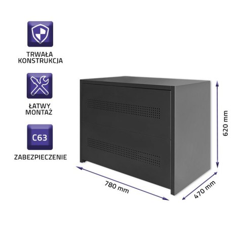 Qoltec Obudowa modułu bateryjnego | 12Ah | 8kW Qoltec Obudowa modułu bateryjnego | 12Ah | 8kW