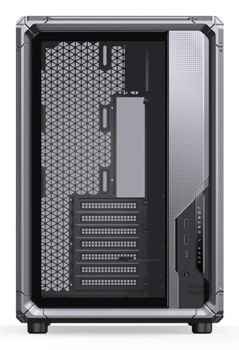 Jonsbo X400 PC-Gehäuse, Midi-Tower, ATX, Tempered Glass - grau