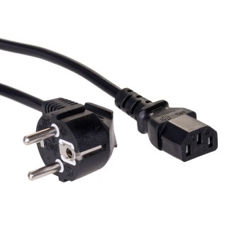 Kabel Akyga AK-PC AK-PC-06A (Hybrydowa standardu C/E/F (CEE 7/7) M - C13 M; 3m; kolor czarny)