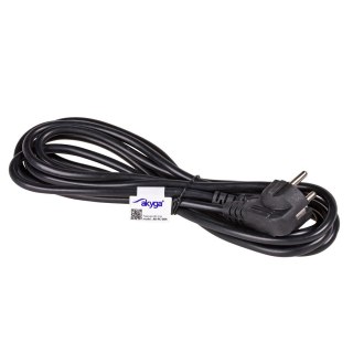 Kabel Akyga AK-PC AK-PC-06A (Hybrydowa standardu C/E/F (CEE 7/7) M - C13 M; 3m; kolor czarny)