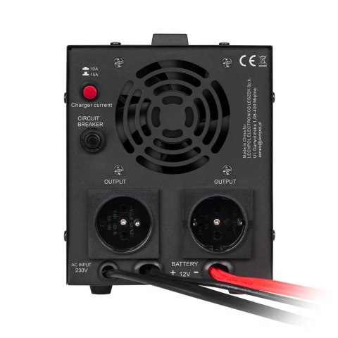 Zasilacz awaryjny KEMOT PROsinus-800 przetwornica z czystym przebiegiem sinusoidalnym i funkcją ładowania 12V 230V 800VA/500W - 