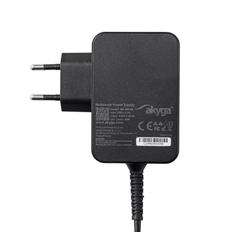 AKYGA ZASILACZ DO NOTEBOOKA 5-20V / 3-4,5A 90W USB C GAN PD AK-ND-82