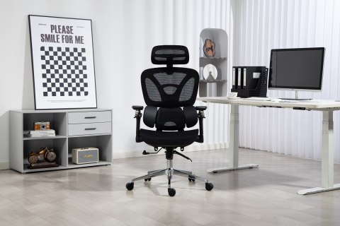 Activejet Fotel biurowy Ergonomiczny YK848 czarny