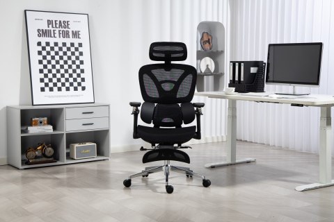 Activejet Fotel biurowy Ergonomiczny YK848 czarny