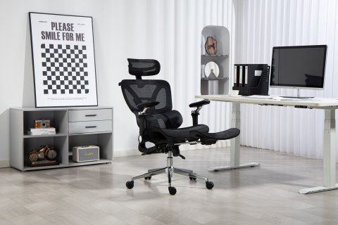 Activejet Fotel biurowy Ergonomiczny YK848 czarny