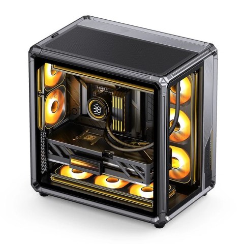 Jonsbo X400 PC-Gehäuse, Midi-Tower, ATX, Tempered Glass - grau