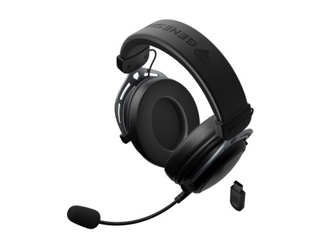 GENESIS Toron 706 Zestaw słuchawkowy Przewodowy i Bezprzewodowy Opaska na głowę Gaming USB Type-C Bluetooth Czarny