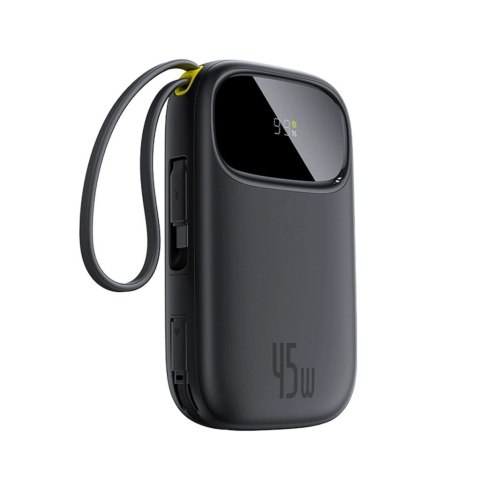Powerbank Baseus EnerFill FC31 QPow3 20000mAh 45W z wyświetlaczem z kablami USB-C i Lightning - czarny