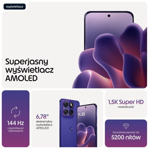 Motorola edge 70 fusion 17,2 cm (6.78") Dual SIM Android 16.0 5G USB Type-C 8 GB 256 GB 5200 mAh Fioletowy