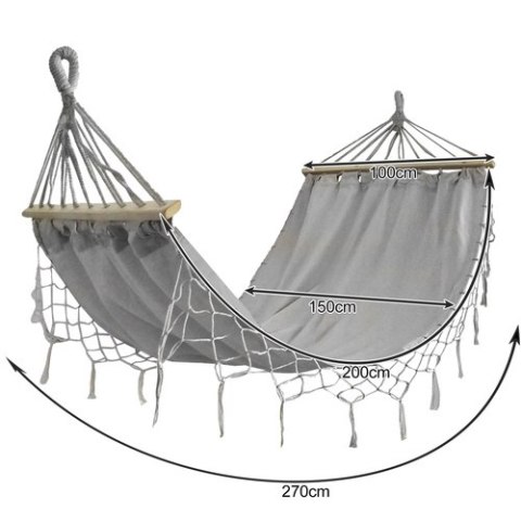 HAMAK OGRODOWY 200X150CM GARDLOV 25465