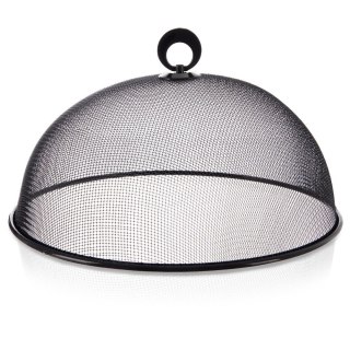 Klosz Osłona do Przykrywania Żywności Siatka Metalowa Czarna 30 cm ORION