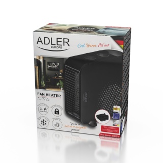 Adler AD 7725B Termowentylator grzejnik elektryczny farelka termostat 2000W