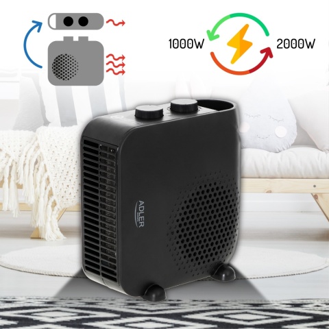 Adler AD 7725B Termowentylator grzejnik elektryczny farelka termostat 2000W