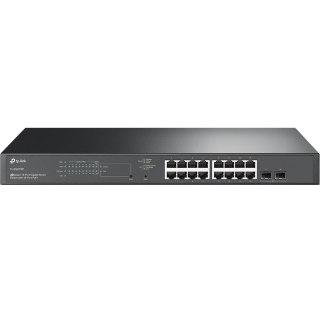 TP-Link JetStream TL-SG2218P przełącznik sieciowy Zarządzany L2/L2+ Gigabit Ethernet (10/100/1000) Obsługa PoE 1U Czarny