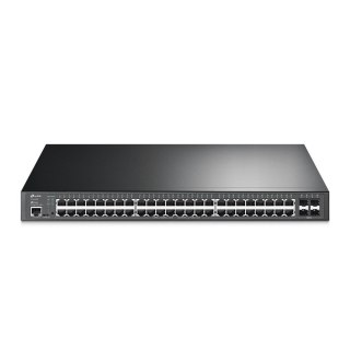 TP-Link JetStream TL-SG3452XP przełącznik sieciowy Zarządzany L2+ Gigabit Ethernet (10/100/1000) Obsługa PoE 1U Czarny