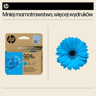 HP Oryginalny błękitny tusz 924e EvoMore